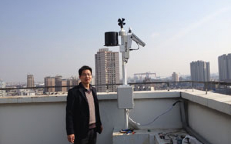 上海电力学院光伏气象监控系统安装完成